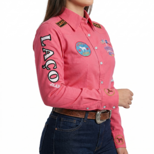 Camisão Liso | Rosa Bordado