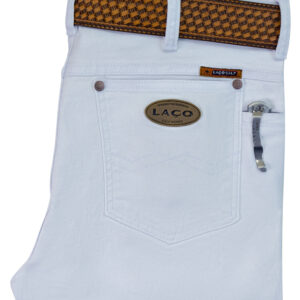 Calça CUT Sarja | Branco | 2% Elastano