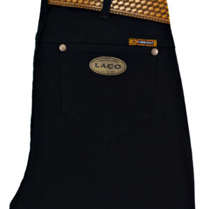 Calça CUT Sarja | Preta | 2% Elastano