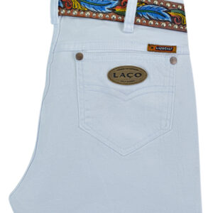 Calça Flare Sarja | Branca | 2% Elastano