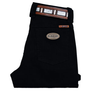 Calça Cargo Sarja | Preta | 2% Elastano
